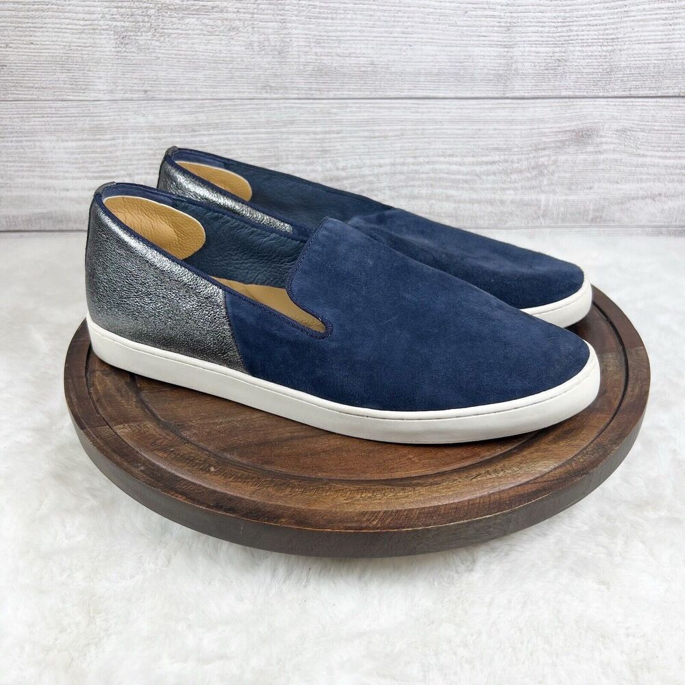 BIRDIES Swift Slip On Sneaker Night Sky Blue Suede Sneakers Shoes Size 9.5